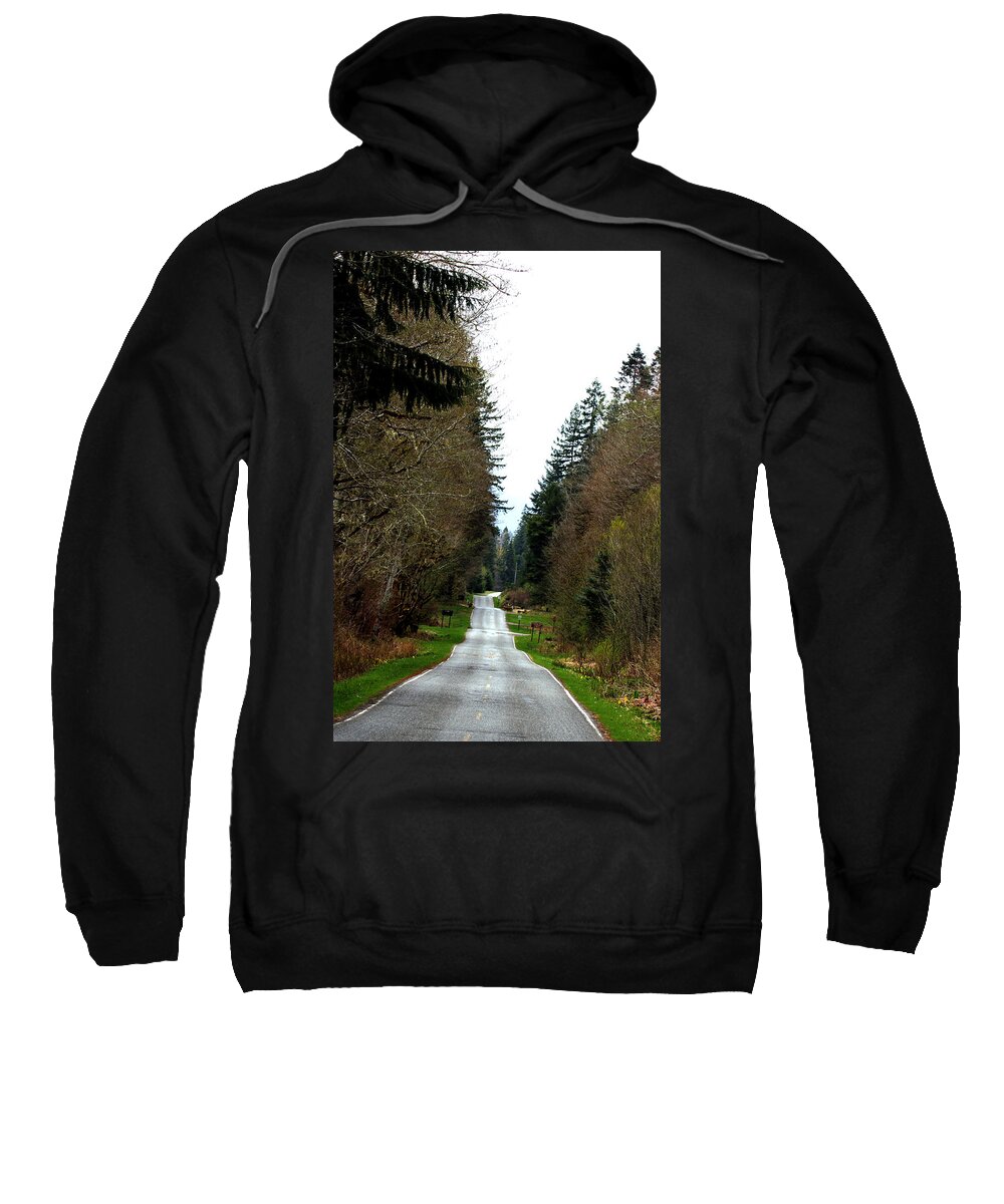 Roads Sweatshirt featuring the photograph On The Elwha River Road by Marie Jamieson