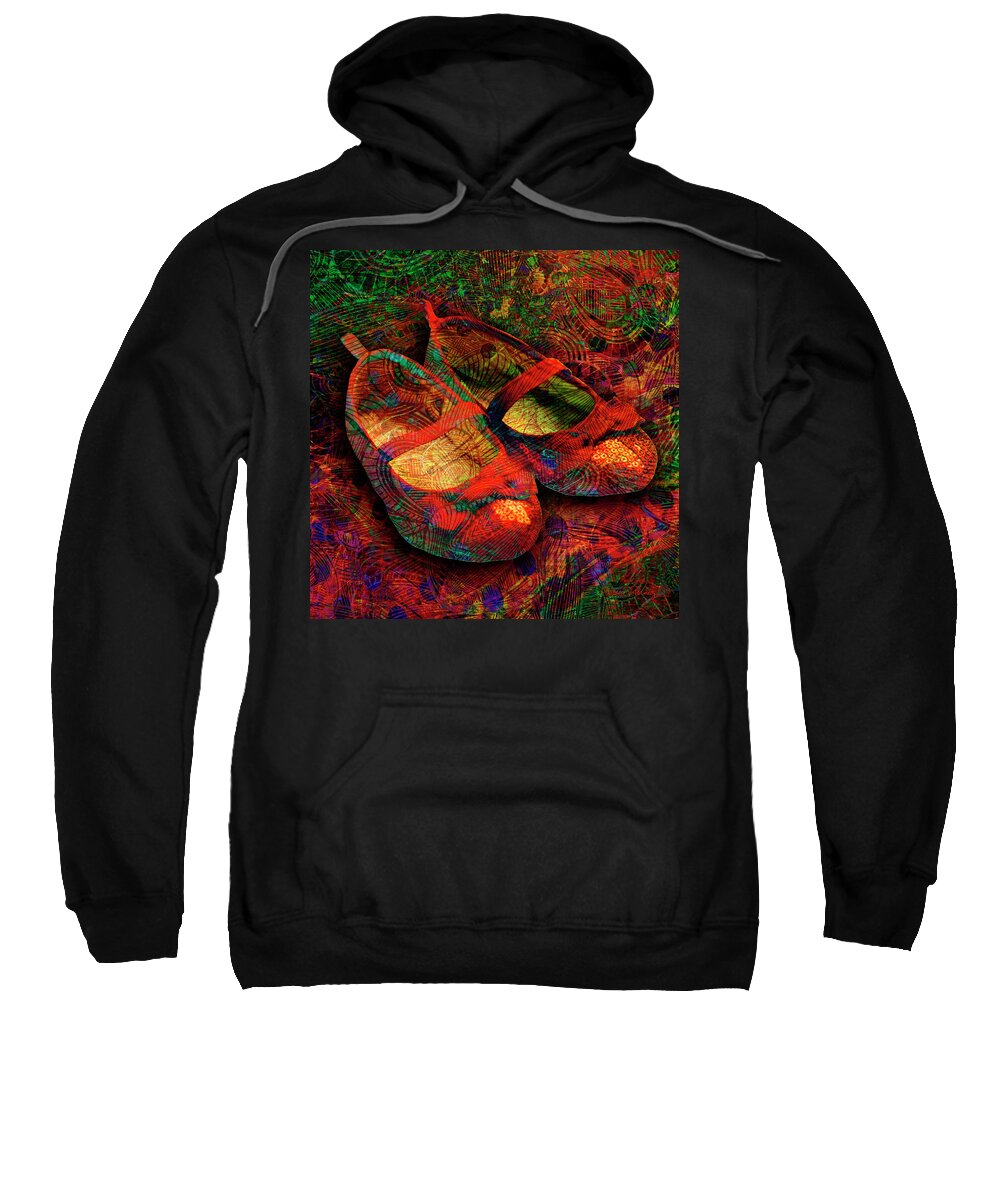 Shoes Sweatshirt featuring the digital art Ruby Slippers by Barbara Berney