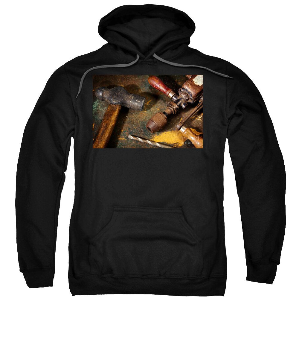 Aged Sweatshirt featuring the photograph Rusty Tools by Carlos Caetano