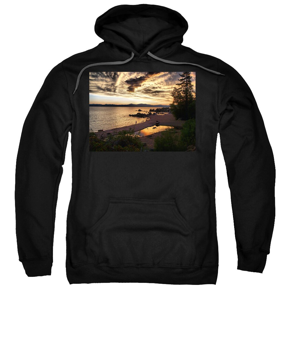 Lake Tahoe Sweatshirt featuring the photograph Tahoe Sunset by Martin Gollery