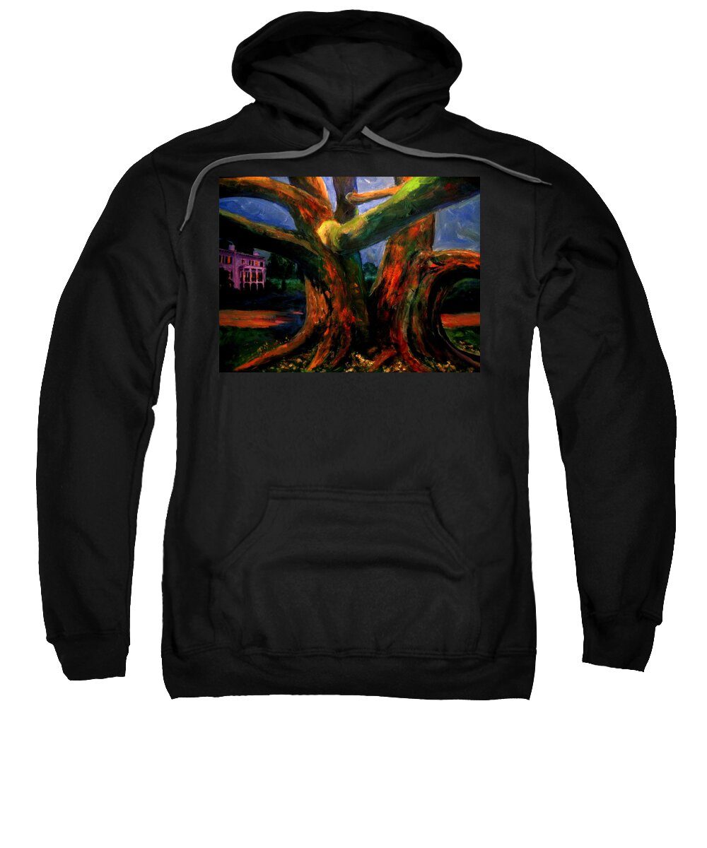Tree Sweatshirt featuring the painting The Guardian by Jason Reinhardt