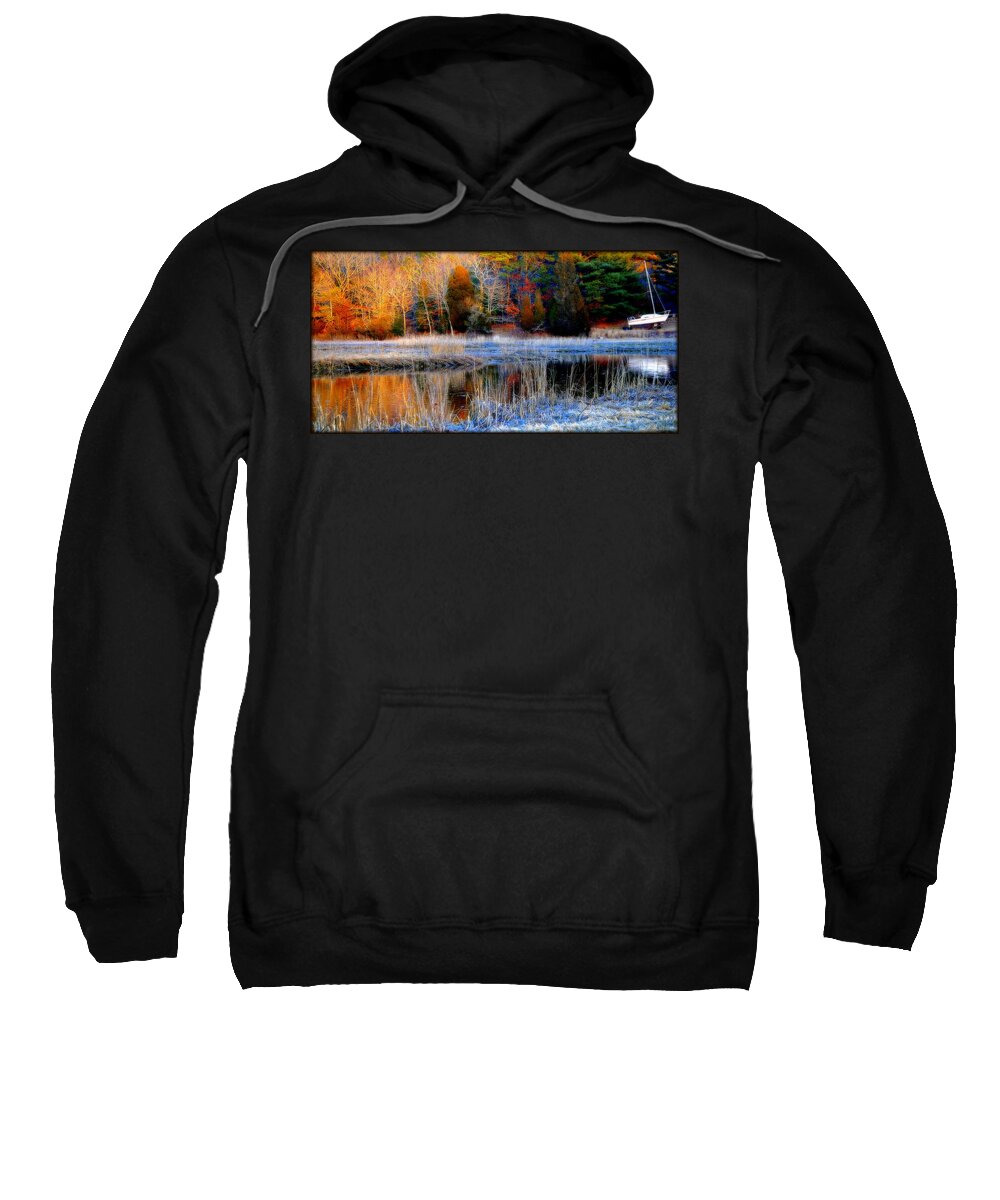 Marsh Sweatshirt featuring the photograph The Sail Boat by Marysue Ryan