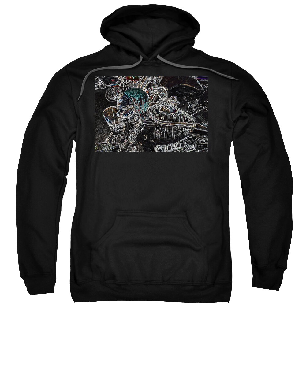 Motorcycle Sweatshirt featuring the photograph Until Death Do Us Part by Anthony Wilkening