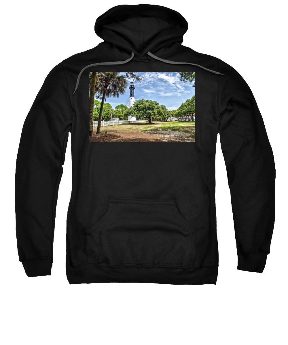 Hunting Island Sweatshirt featuring the photograph Hunting Island Lighthouse #1 by Scott Hansen