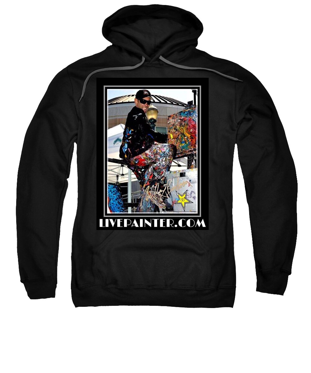 People Live Painter Sweatshirt featuring the photograph Live painter photo by Neal Barbosa
