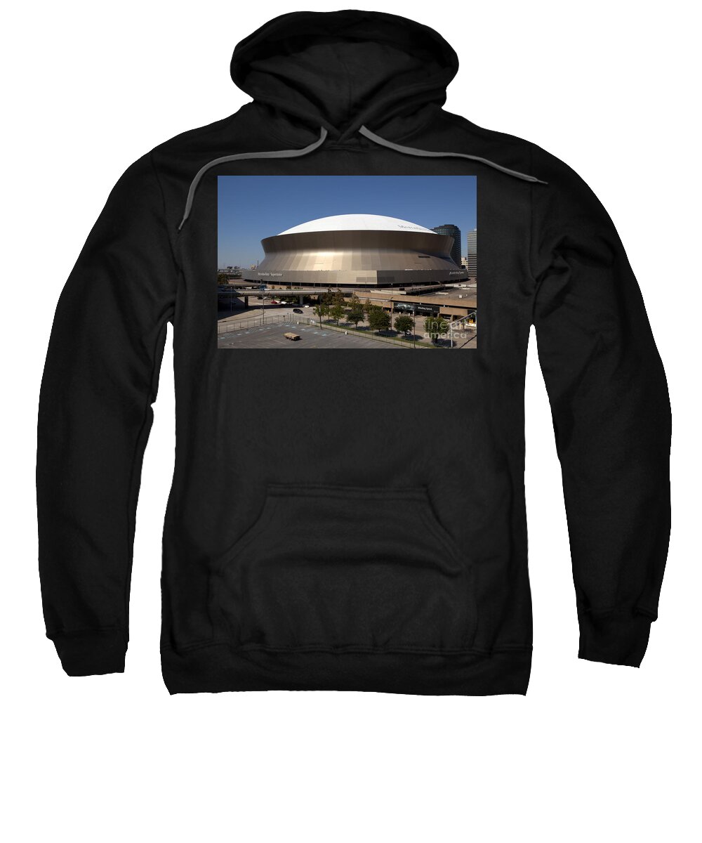 Superdome Sweatshirt featuring the photograph Superdome - New Orleans Louisiana #1 by Anthony Totah