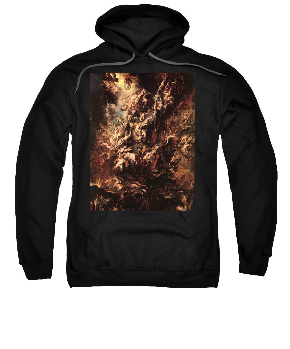 Fall Sweatshirt featuring the painting The Fall of the Damned #3 by Peter Paul Rubens