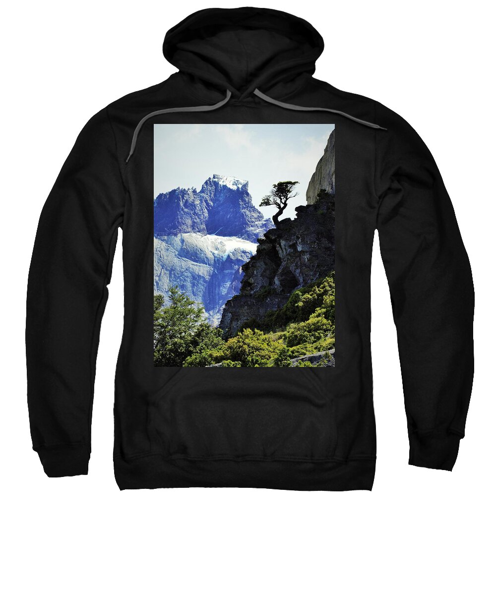 Patagonia Sweatshirt featuring the photograph Patagonia Blue 4 by Mark Mitchell