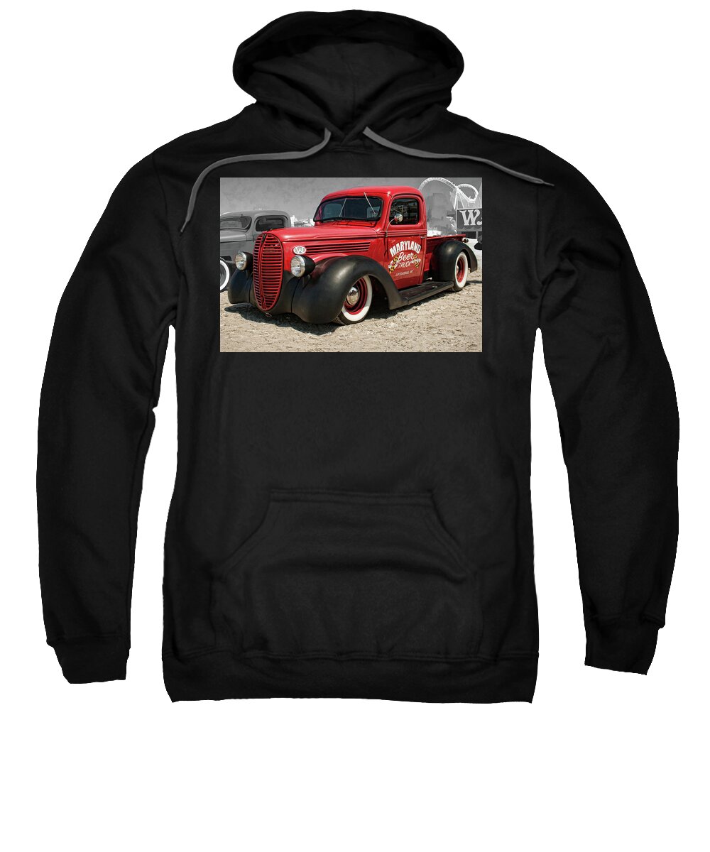 1938 Sweatshirt featuring the photograph 1938 Ford pickup rat rod by Daniel Adams
