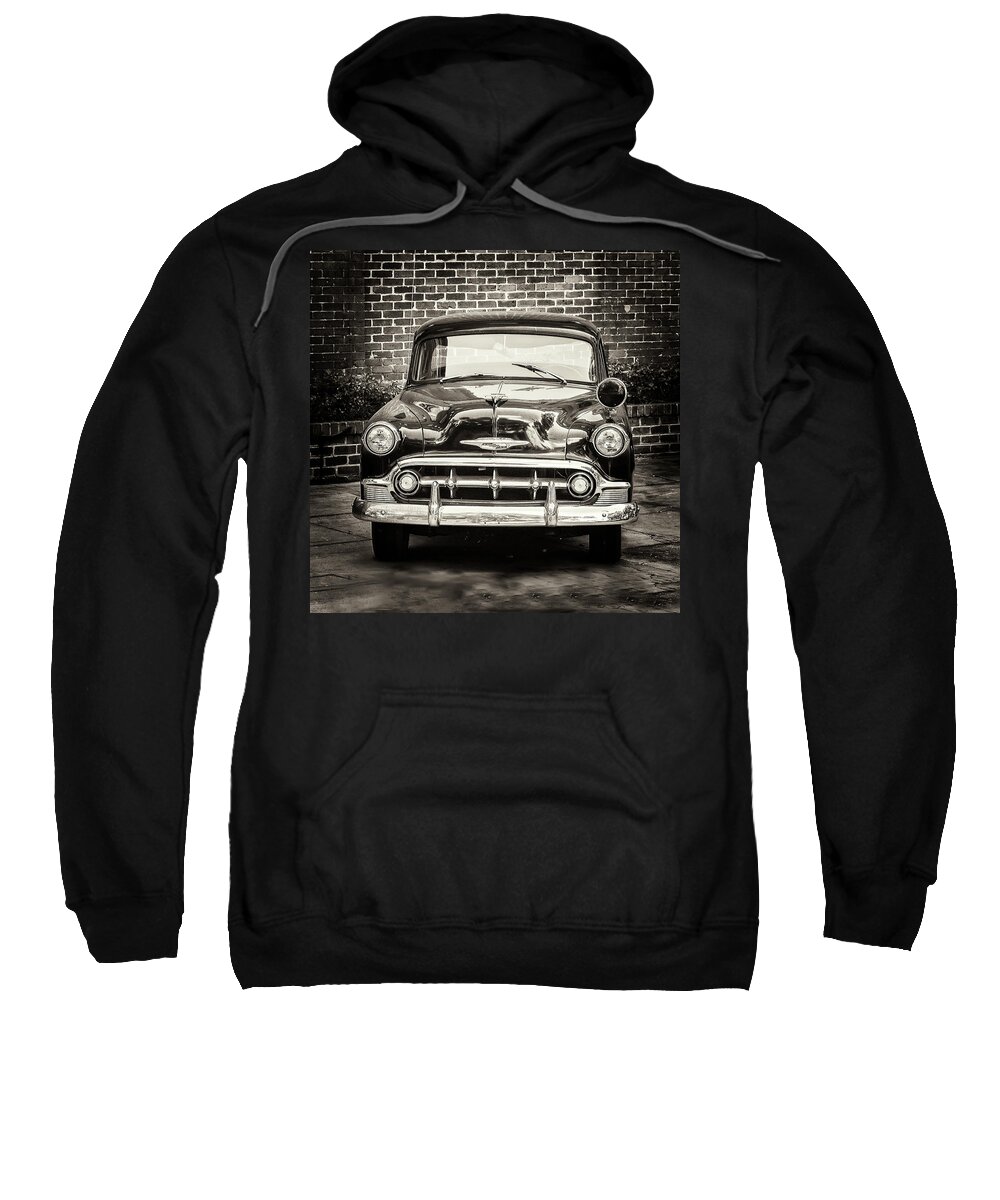 Savannah Sweatshirt featuring the photograph 1953 Chevy Belair Police Car by Gary Slawsky