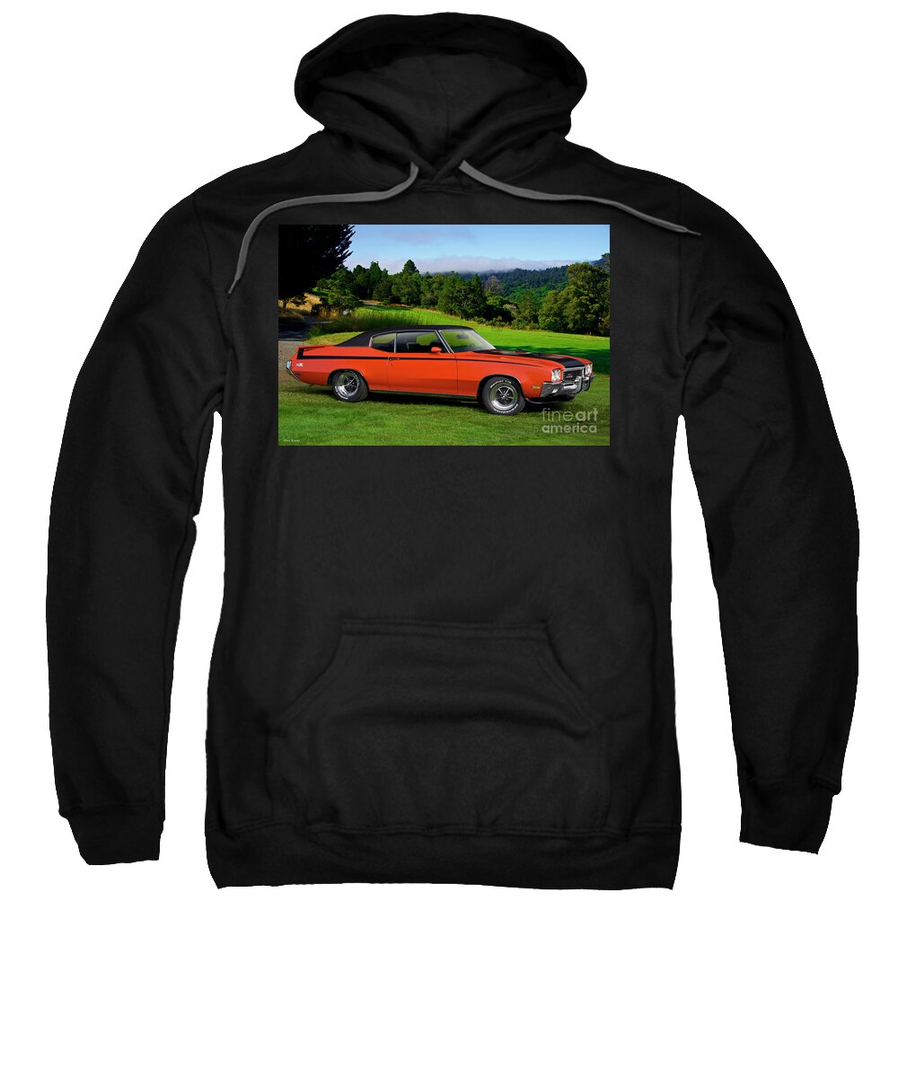 Automobile Sweatshirt featuring the photograph 1972 Buick GSX 455 Stage 1 by Dave Koontz
