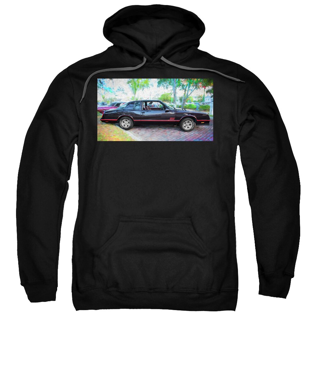 1987 Chevrolet Monte Carlo Ss Coupe Sweatshirt featuring the photograph 1987 Chevrolet Monte Carlo SS Coupe c121 by Rich Franco
