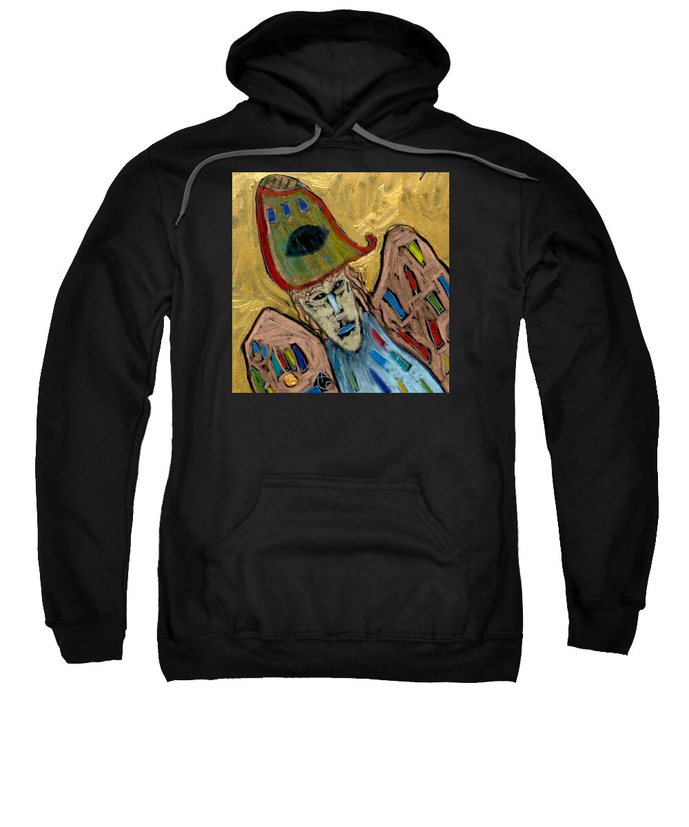 Michael Sweatshirt featuring the painting Archangel Michael #3 by Clarity Artists