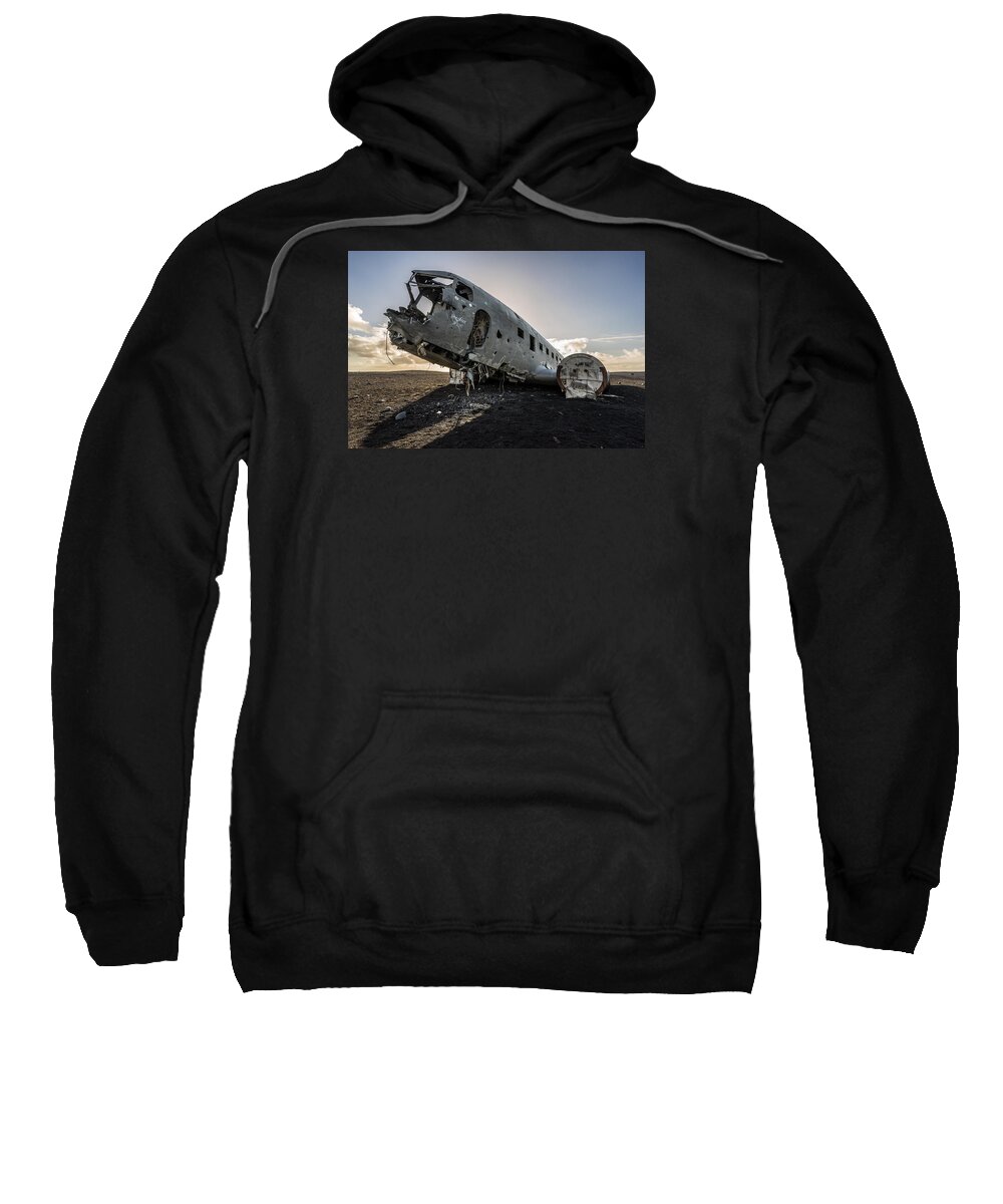 Abandoned Sweatshirt featuring the photograph Crashed DC-3 #2 by James Billings