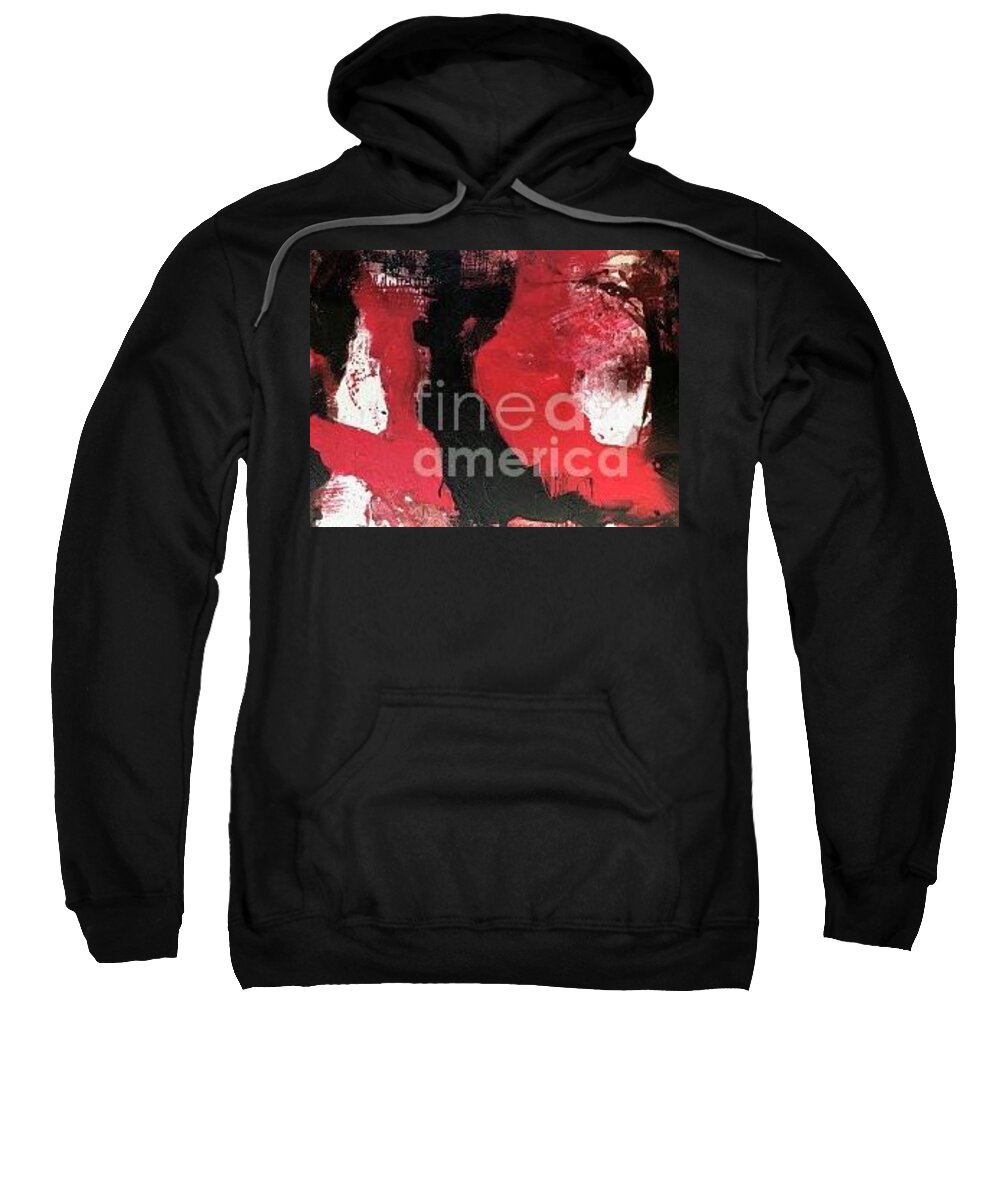 Passion Sweatshirt featuring the painting Untitled #4 by Fereshteh Stoecklein