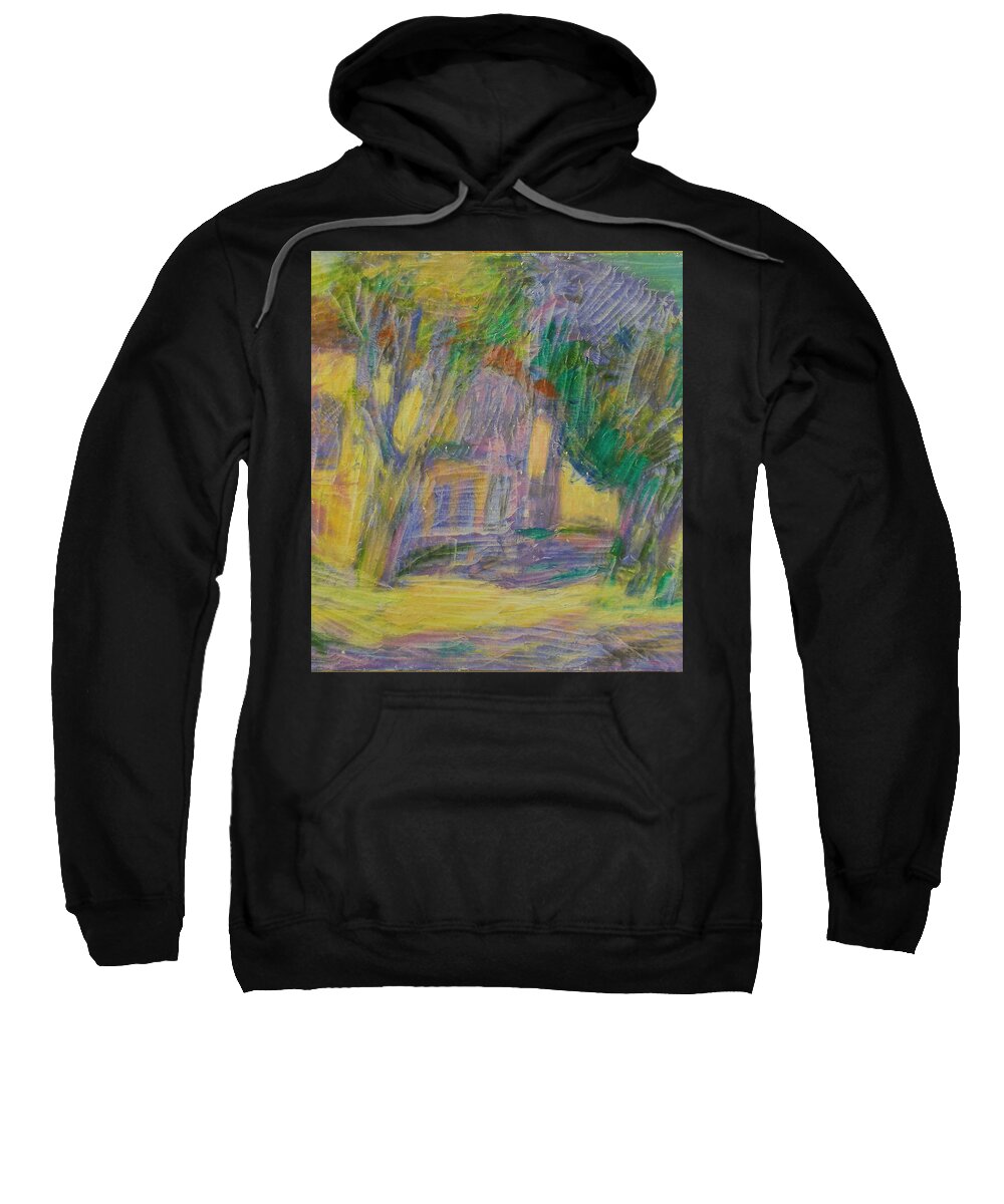 Street Sweatshirt featuring the painting Landscape #8 by Robert Nizamov