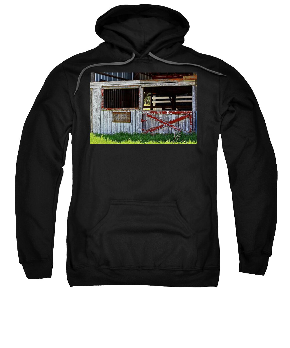 Barn Sweatshirt featuring the photograph A Country Scene by Diana Hatcher