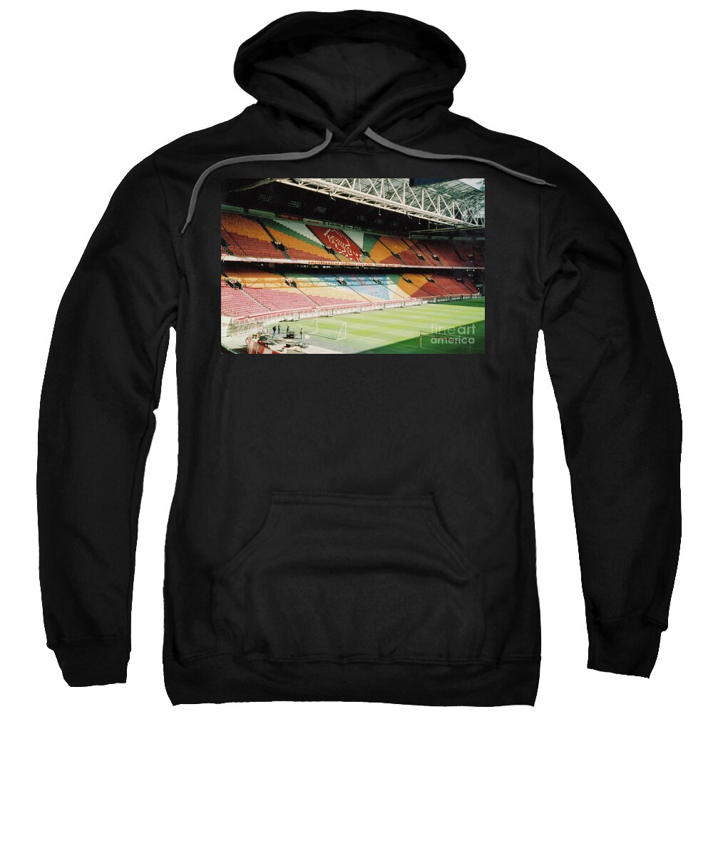 Ajax Sweatshirt featuring the photograph Ajax Amsterdam - Amsterdam Arena - East Side Stand - August 2007 by Legendary Football Grounds