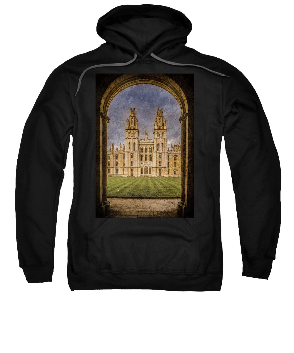 All Souls College Sweatshirt featuring the photograph Oxford, England - All Soul's by Mark Forte