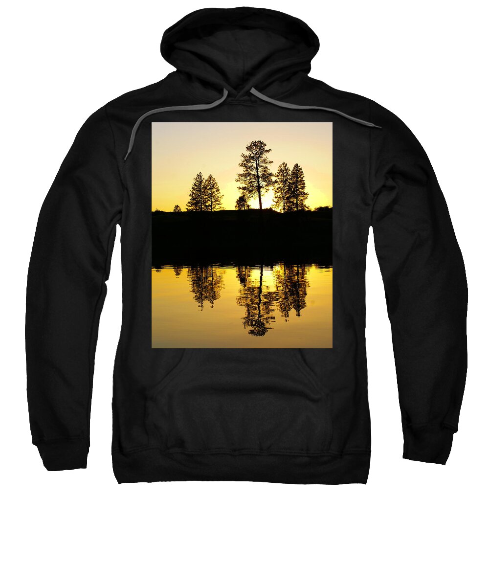 Nature Sweatshirt featuring the photograph Amber Sunset by Ben Upham III