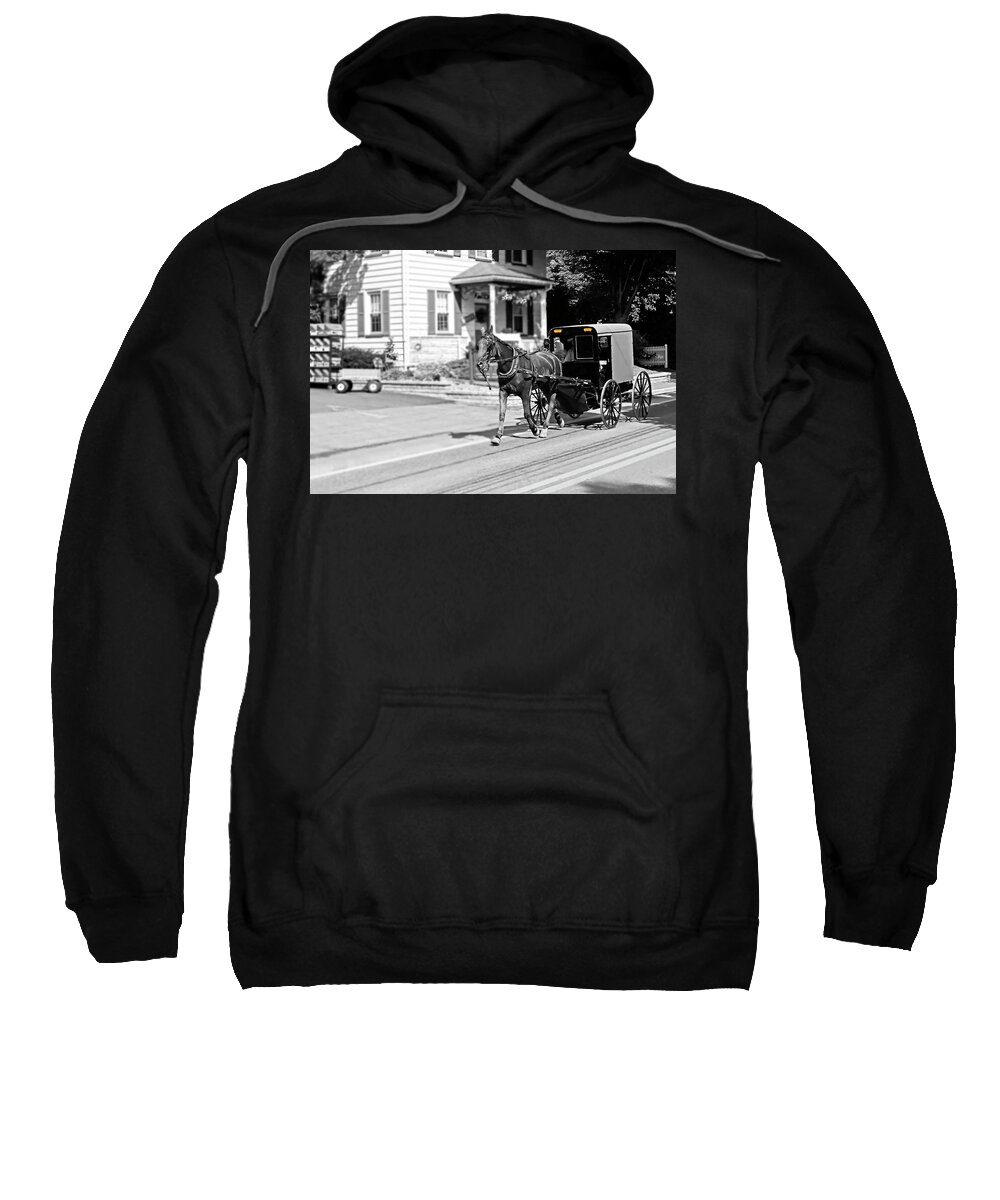Amish Sweatshirt featuring the photograph Amish Country Series 4064 by Carlos Diaz