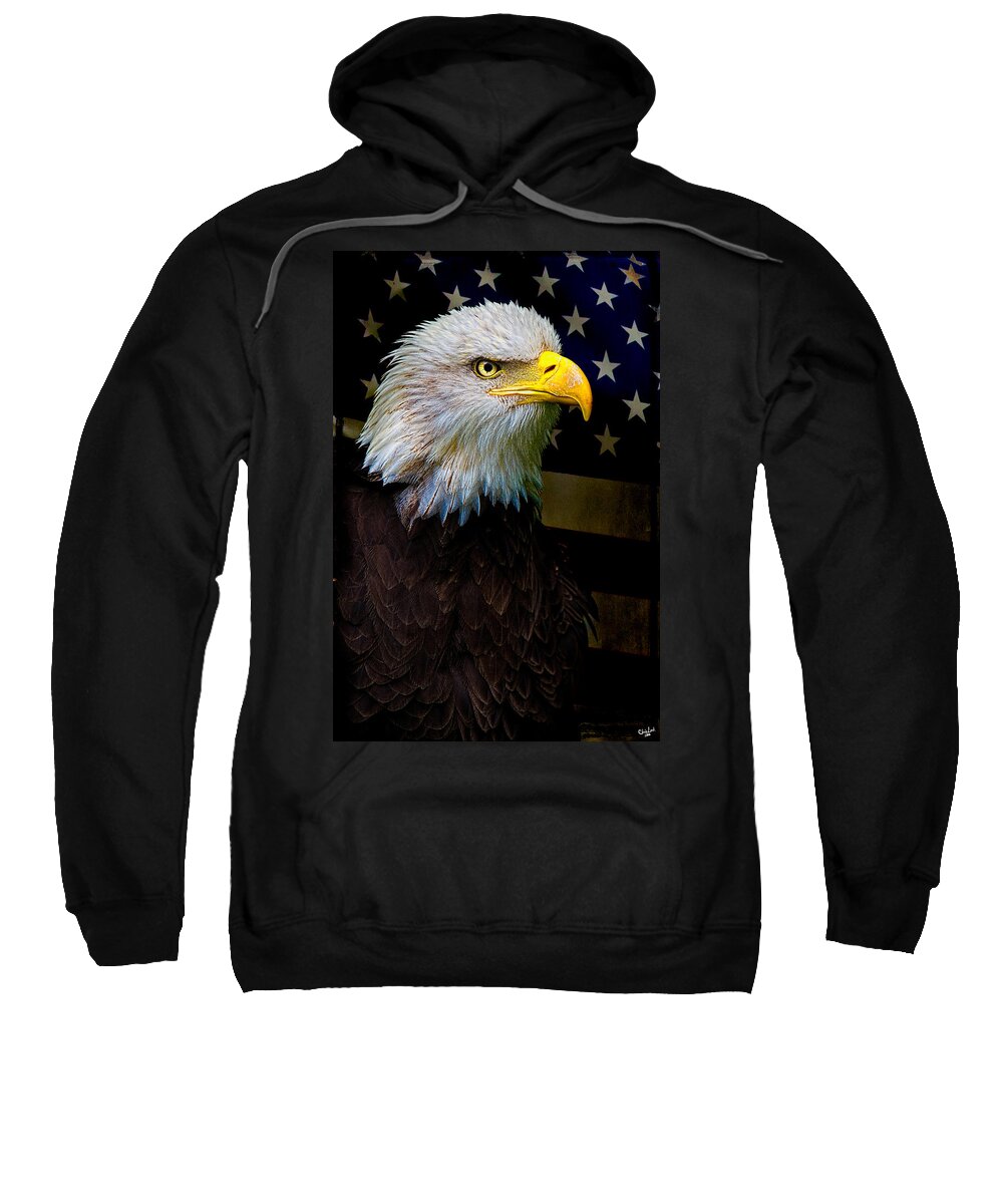 Eagle Sweatshirt featuring the photograph An American Icon by Chris Lord