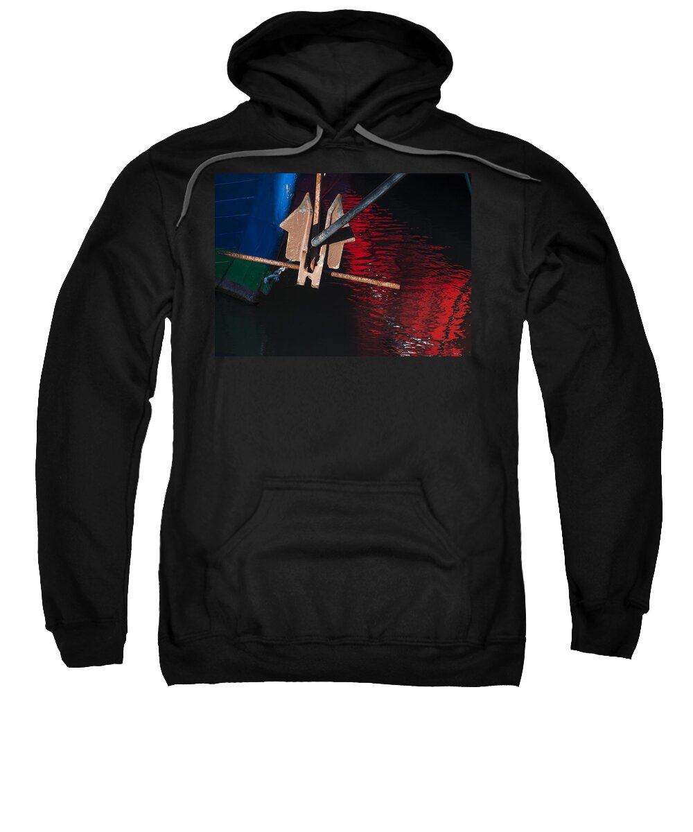 Reflection Sweatshirt featuring the photograph Anchor by Robert Potts