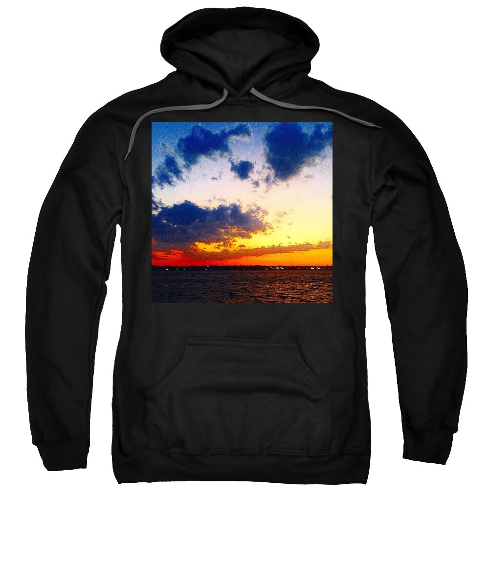  Sweatshirt featuring the photograph Colorful Setting by Kate Arsenault 