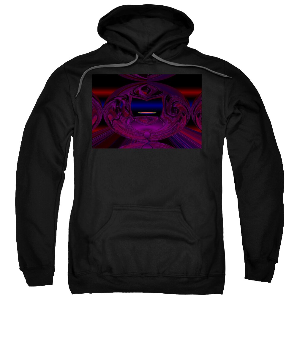 Anti Sweatshirt featuring the digital art Anti Gravity by XERXEESE Color Schemes