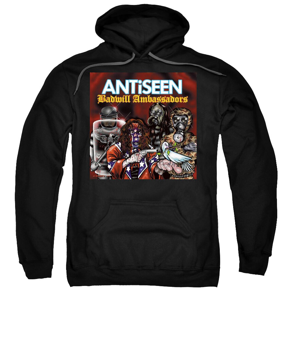 Stavning side kontakt ANTiSEEN - BADWILL AMBASSADORS cover Adult Pull-Over Hoodie by Ryan  Almighty - Fine Art America