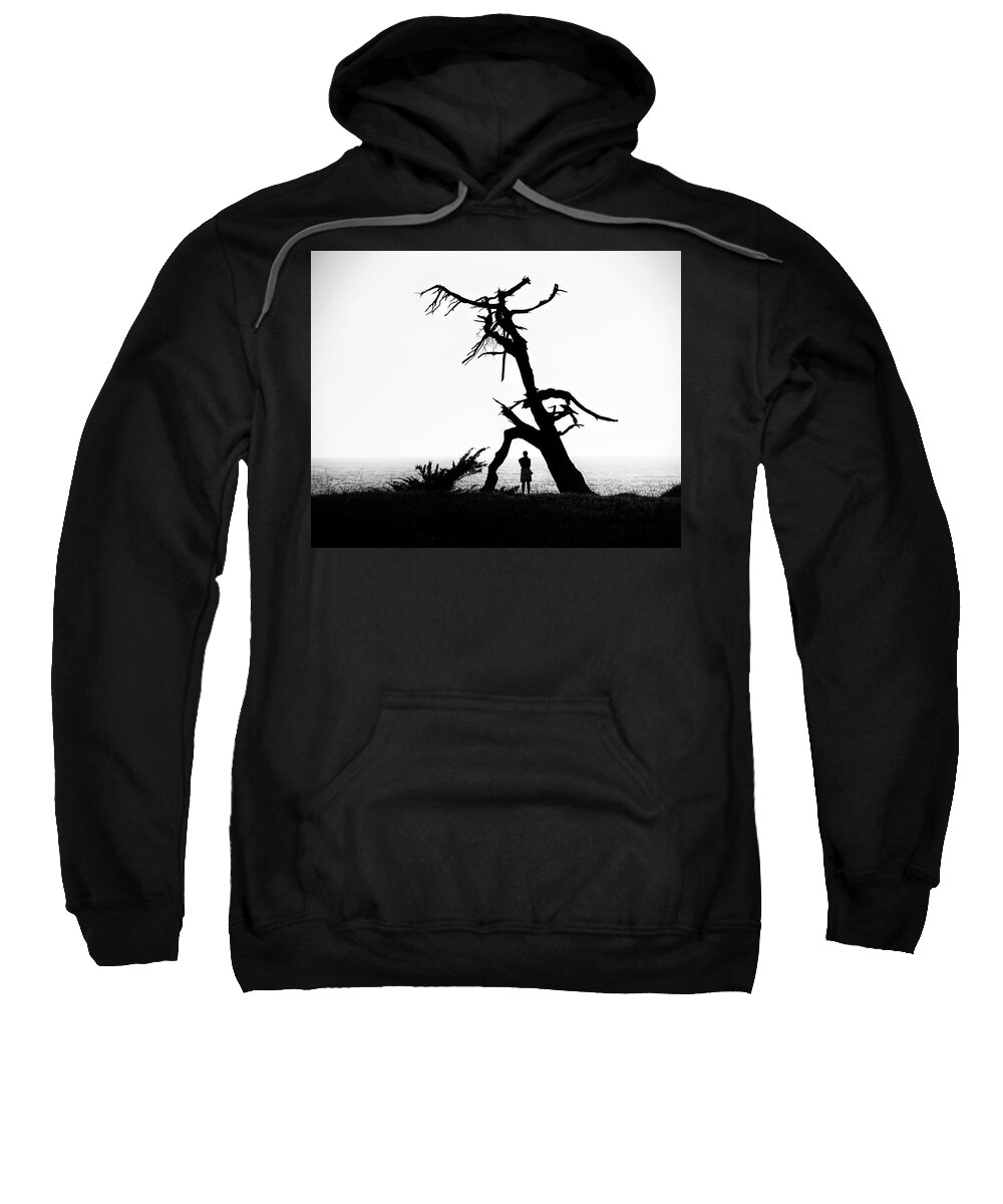 Arch Tree Woman B/w Sweatshirt featuring the photograph Arch by Wendell Ward