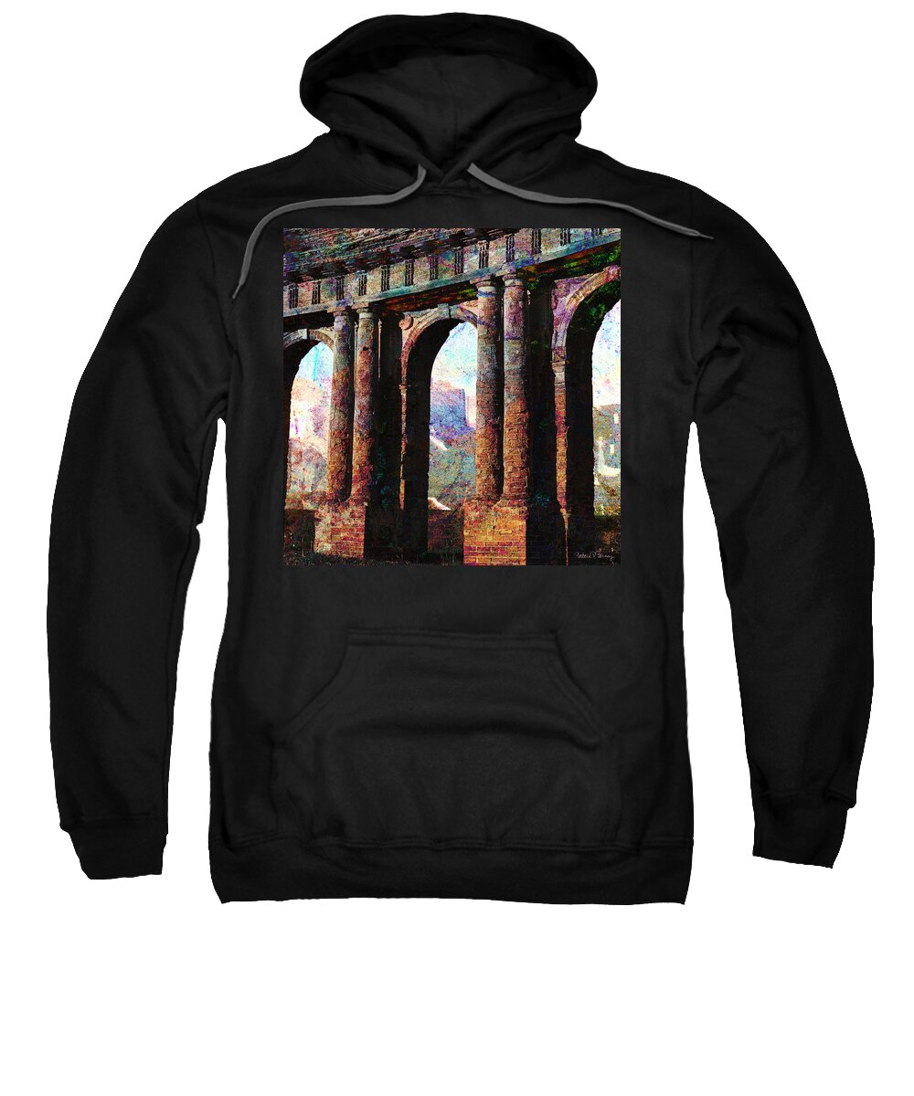 Arches Sweatshirt featuring the digital art Arches by Barbara Berney