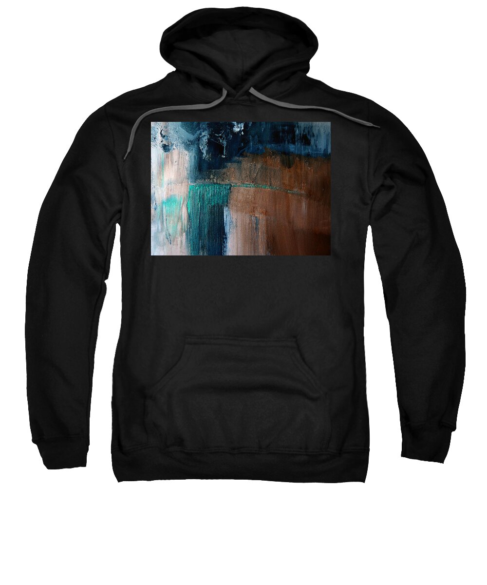 Abstract Sweatshirt featuring the painting As I Once Was by Lisa Kaiser
