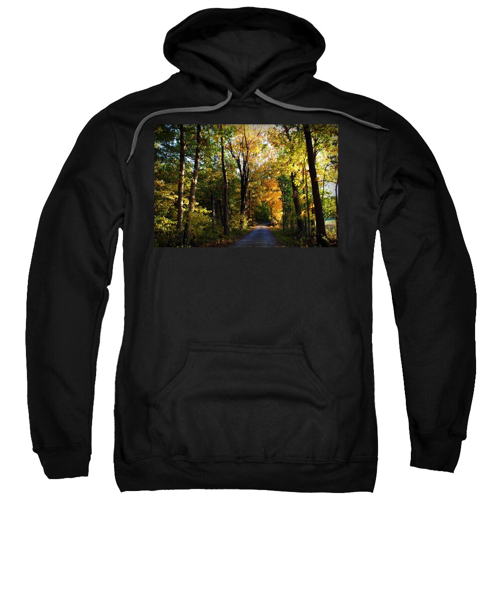 Trees Sweatshirt featuring the photograph Autumn in Missouri by Cricket Hackmann