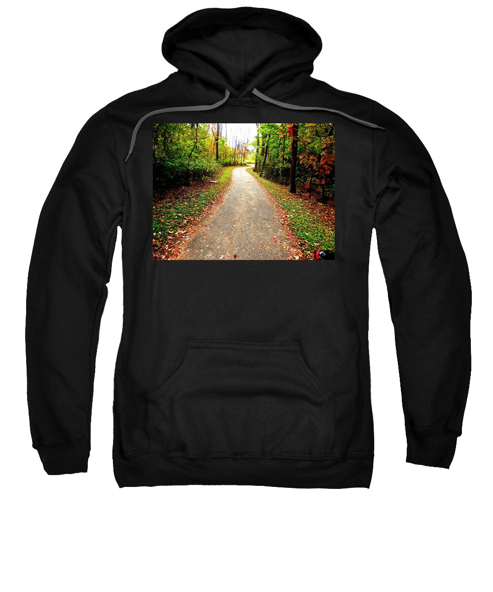 Fall Sweatshirt featuring the photograph Autumn Walk by Deborah Kunesh