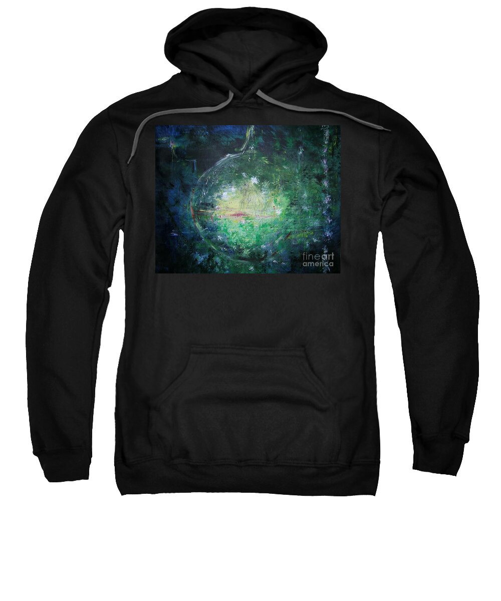 Abstract Sweatshirt featuring the painting Awakening Abstract II by Lizzy Forrester