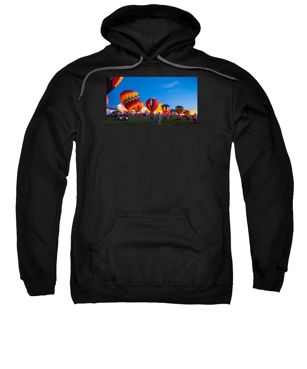 Sunsets Sweatshirt featuring the photograph Balloon sunset by Charles McCleanon