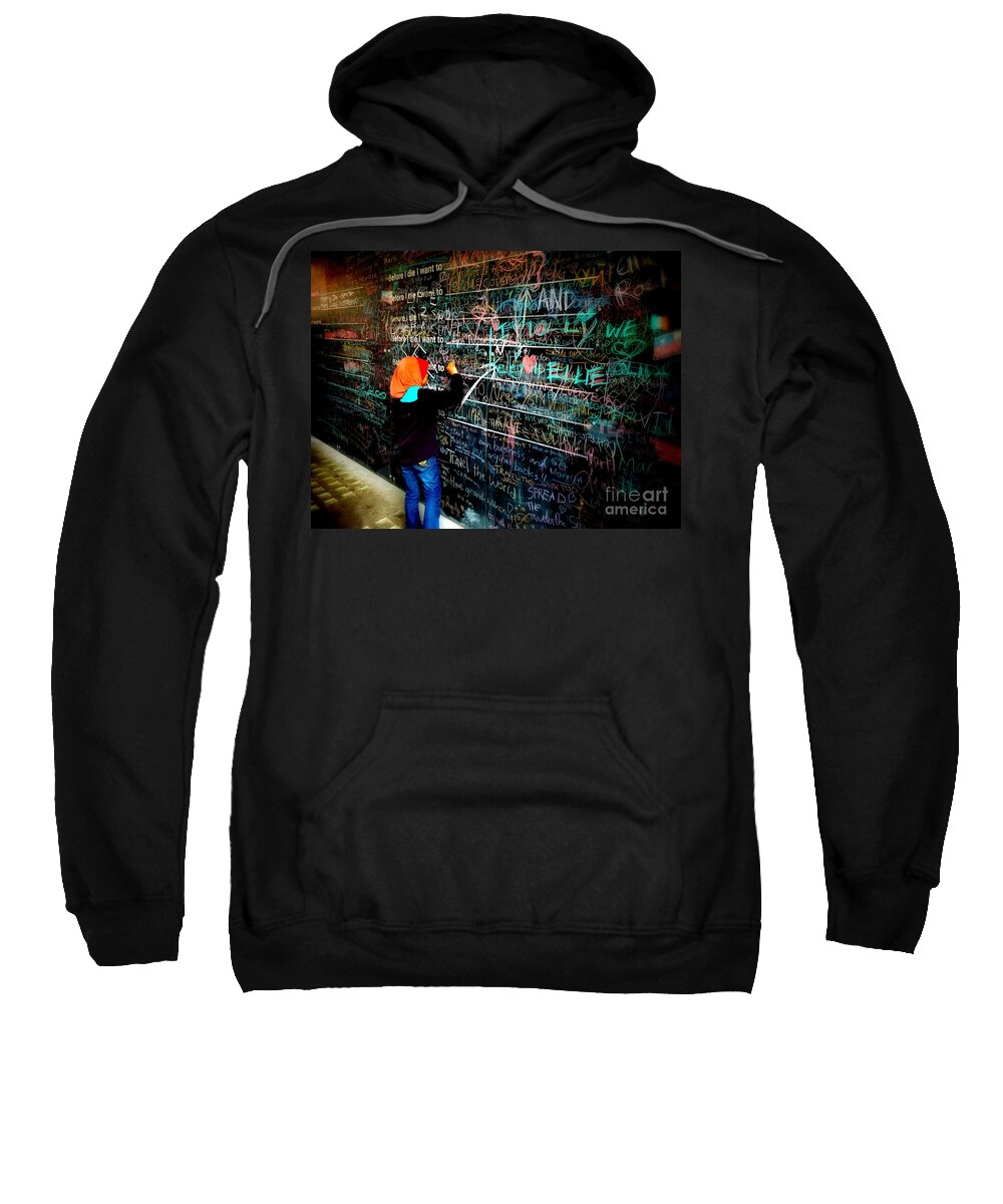 London Street Art Sweatshirt featuring the photograph Before I die... by Lexa Harpell