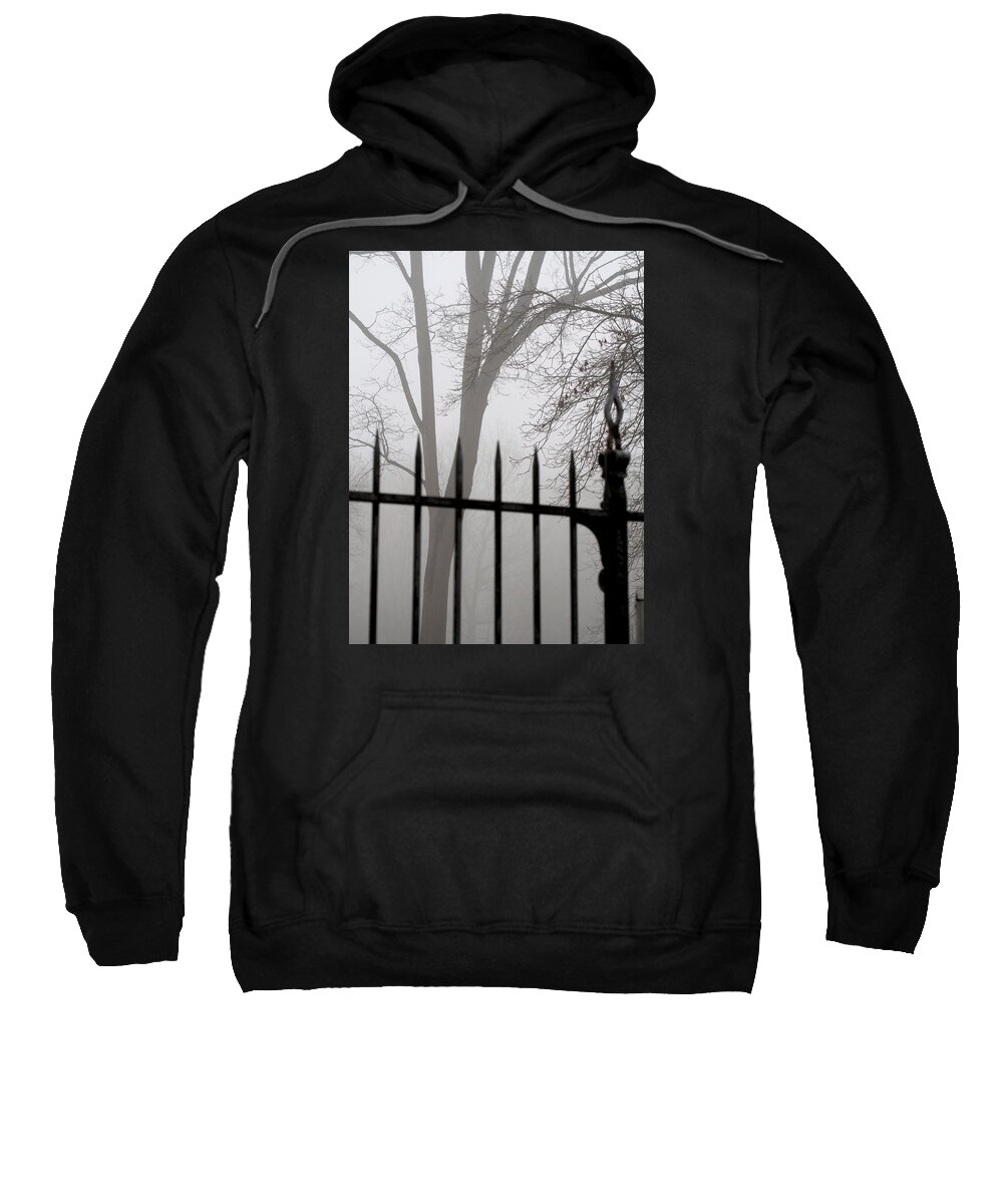 Fence Sweatshirt featuring the photograph Beyond the Pale by Jessica Myscofski
