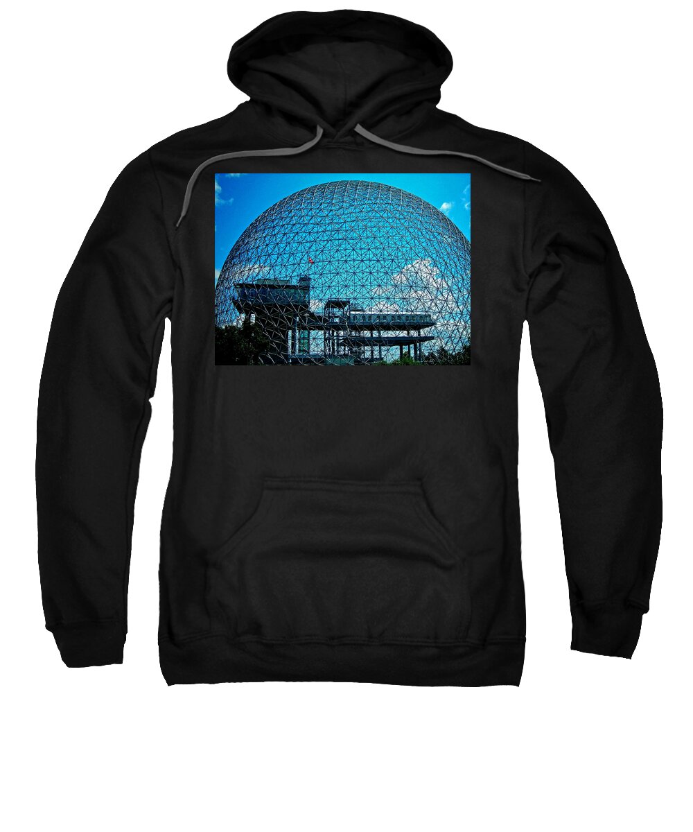 North America Sweatshirt featuring the photograph Biosphere Montreal by Juergen Weiss