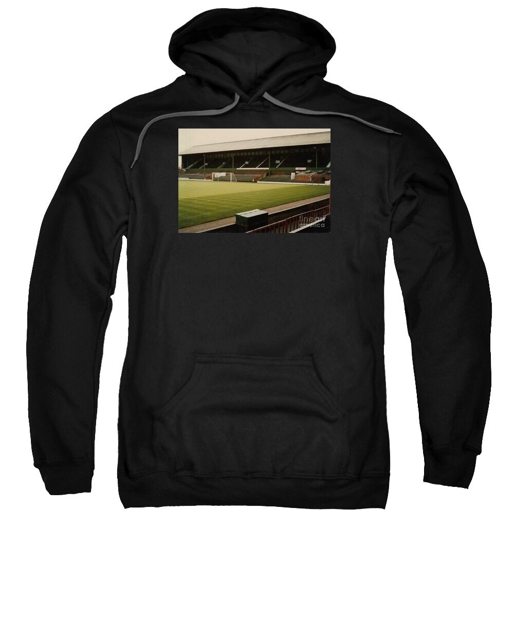  Sweatshirt featuring the photograph Blackpool - Bloomfield Road - South Stand 1 - 1969 by Legendary Football Grounds