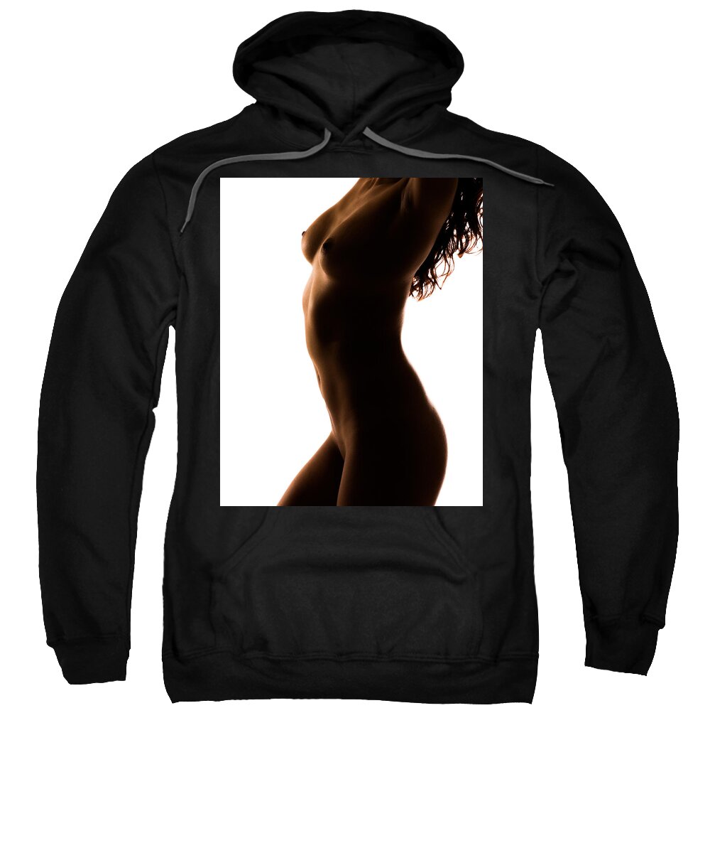 Silhouette Sweatshirt featuring the photograph Bodyscape 185 by Michael Fryd