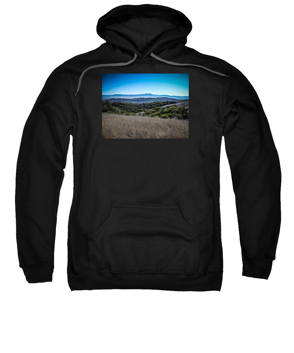 Bommer Canyon Sweatshirt featuring the photograph Bommer Canyon Ridge View by Pamela Newcomb