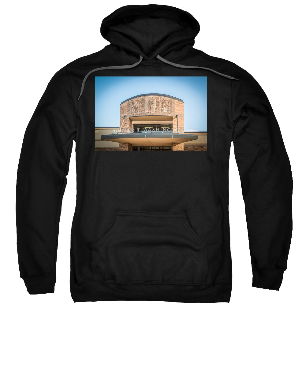 Booker T Washington High School Sweatshirt featuring the photograph Booker T High School Tulsa OK by Bert Peake
