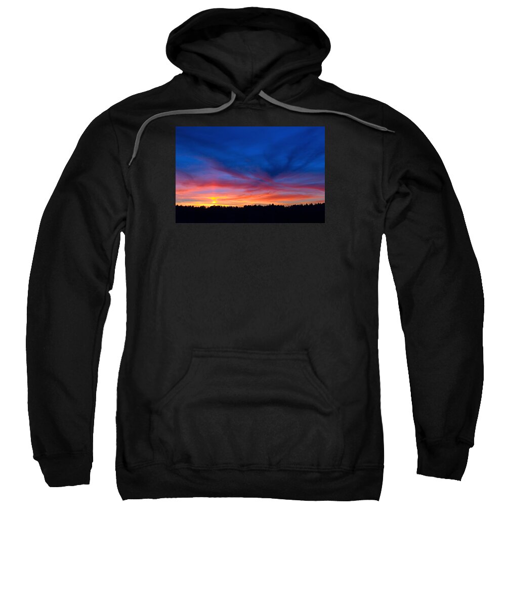 Sunset Sweatshirt featuring the photograph Bright sunset by Antonio Ballesteros