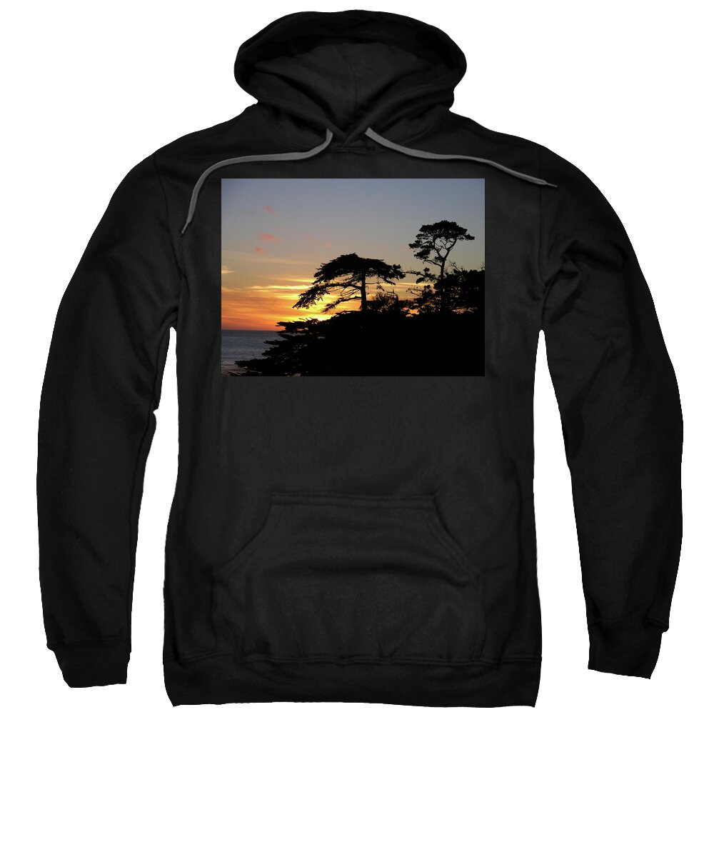 California Coastal Sweatshirt featuring the photograph California Coastal Sunset by David Shuler