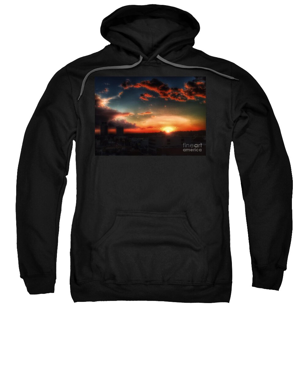 1000 Views Sweatshirt featuring the photograph California Sky by Jenny Revitz Soper