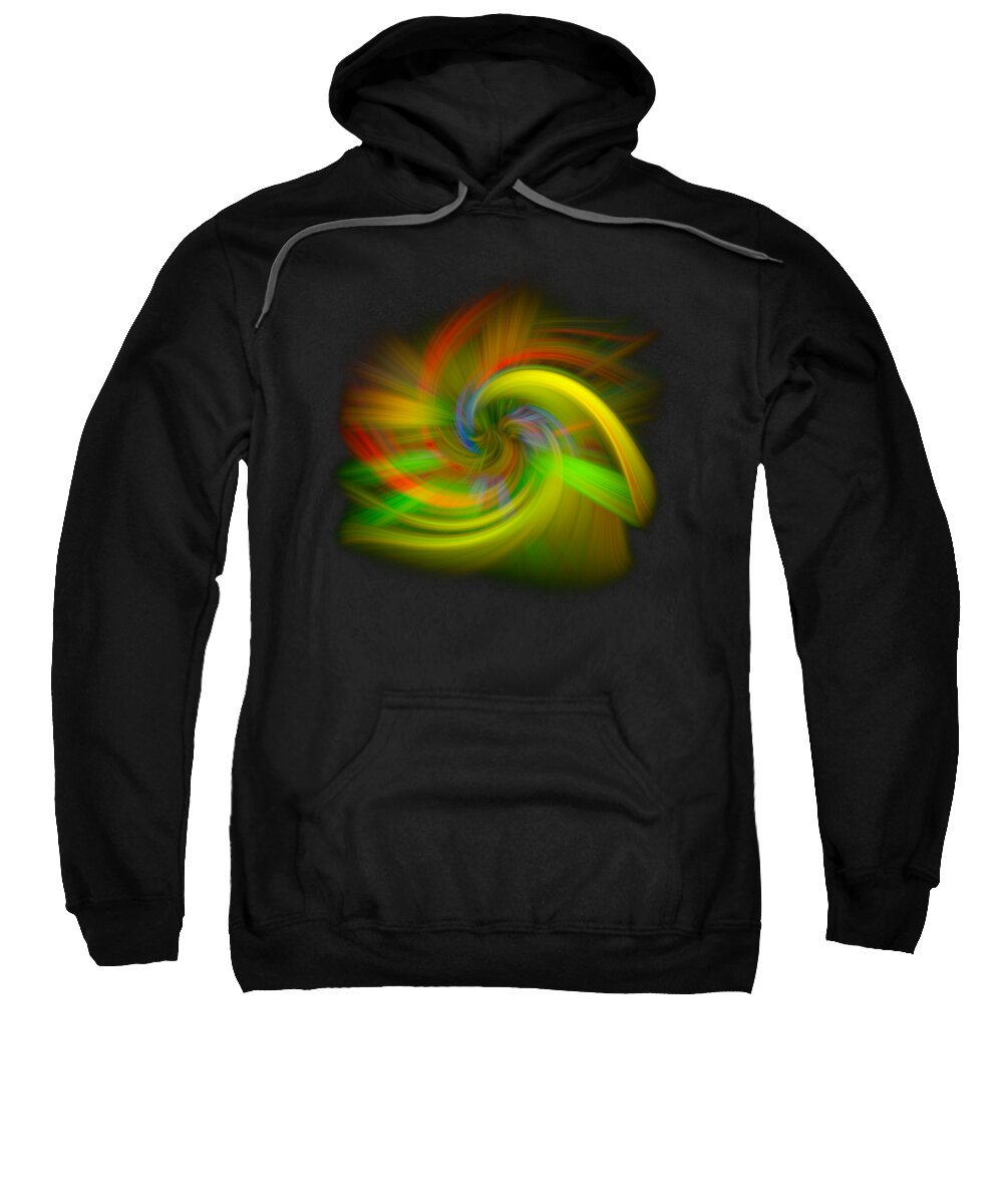 Abstract Sweatshirt featuring the photograph Candy Mountain Twirl by Debra and Dave Vanderlaan