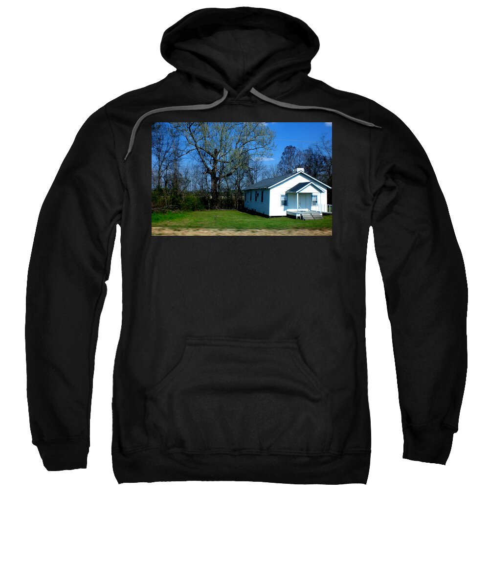 Louisiana Sweatshirt featuring the photograph Church Highway 61 by Doug Duffey