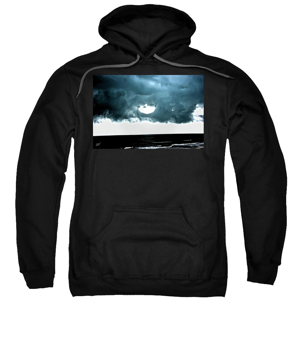 Storm Clouds Sweatshirt featuring the photograph Circle of Storm Clouds by Gina O'Brien